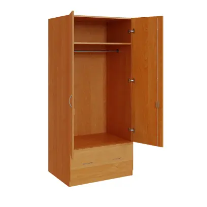 Q 24-80 skříň šatní, 2-dvéřová, 800x600x1800mm, olše jantar